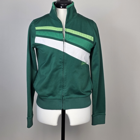 Billabong Vintage Green Track Jacket – Retro Y2K Style – Tag M but fit XS - Picture 9 of 14